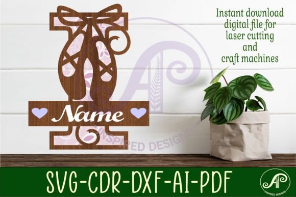 Ballet Shoe Capital Monogram Letter I: A Creative Asset for Personalized Decor