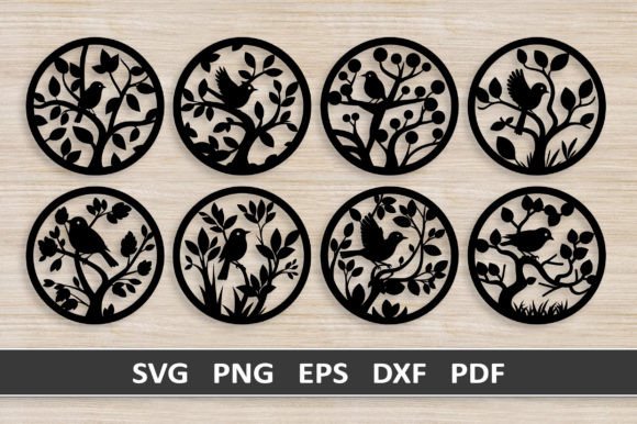 Bird on Branch SVG Cut Files Bundle: Integrating Digital Assets into Laser Cutting and Crafting Workflows