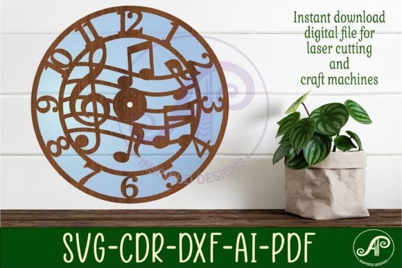 Bringing Rhythm to Your Walls: A Guide to Music Wall Clock Laser Cut Files, SVG