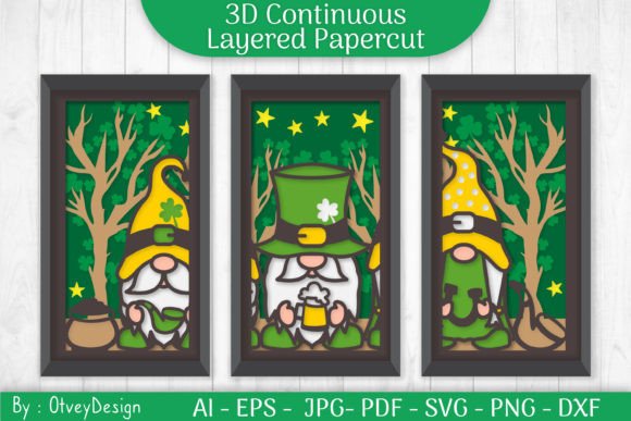 Celebrating Creativity with Gnome St Patrick’s Day Continuous Designs