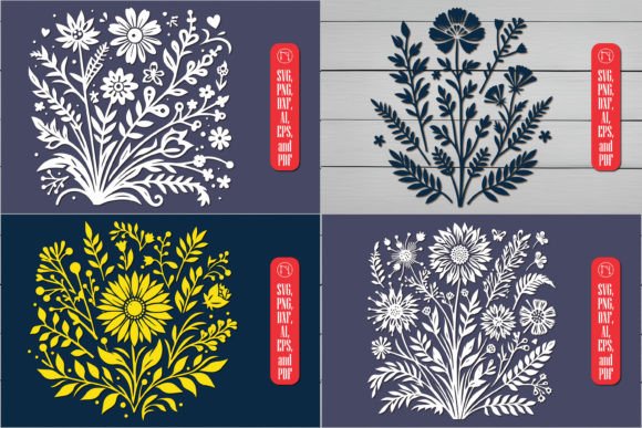 Cricut Wildflower Laser Cut SVG Bundle