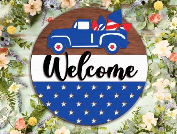 Happy July 4th Welcome Sign - Break Jhon: A Practical Guide for Creators