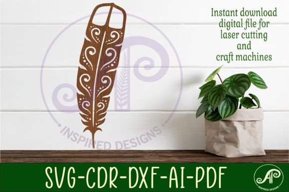 Huia Feather Wall Sign: 40cm Laser Cut Design