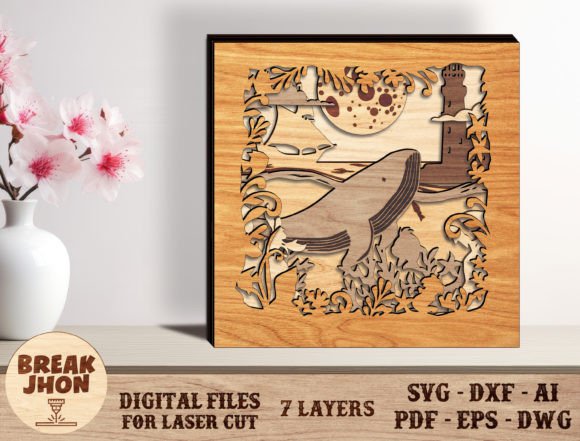 Layered Whale Cut File Guide