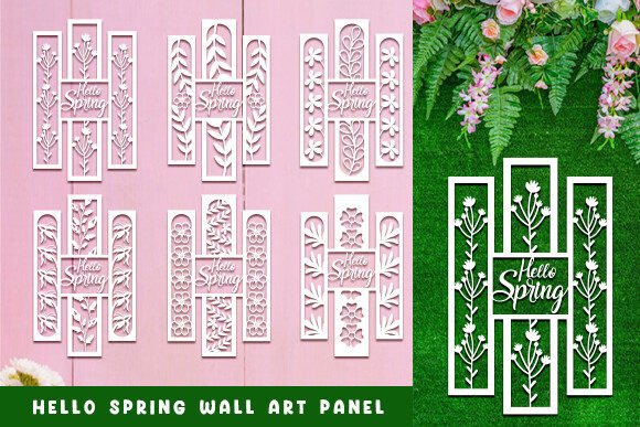 Spring Wall Art: Laser Cut SVG Panel Guide