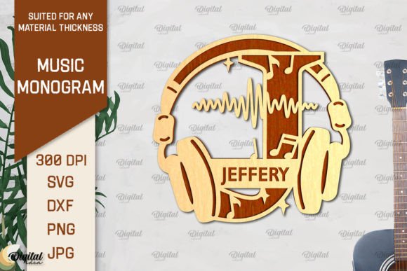 Strategic Branding and Creative Precision with the Letter J SVG Music Monogram Laser Cut