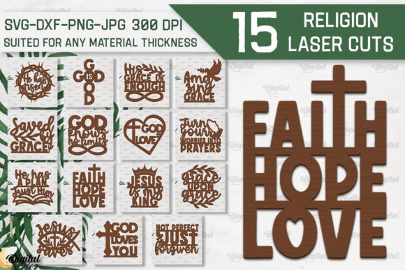 Unlocking Creativity with the Religion LaserCut Bundle: Wall Decor SVG for Modern Spaces