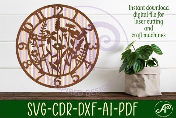 Wild Flower Wall Clock Laser Cut Files: A Comprehensive Guide for Makers