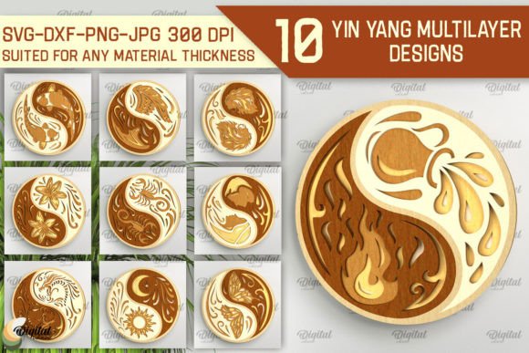 Yin Yang Multilayer Laser Cut Bundle